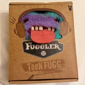 Zuru Fuggler Teen Fugg Kids Small Purple Teal New Funny Ugly Monster Plush 15761